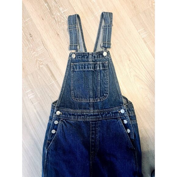 NWT J Crew Slouchy Boyfriend Denim Jeans Overalls in Hartford Wash Size XXS - Picture 4 of 9